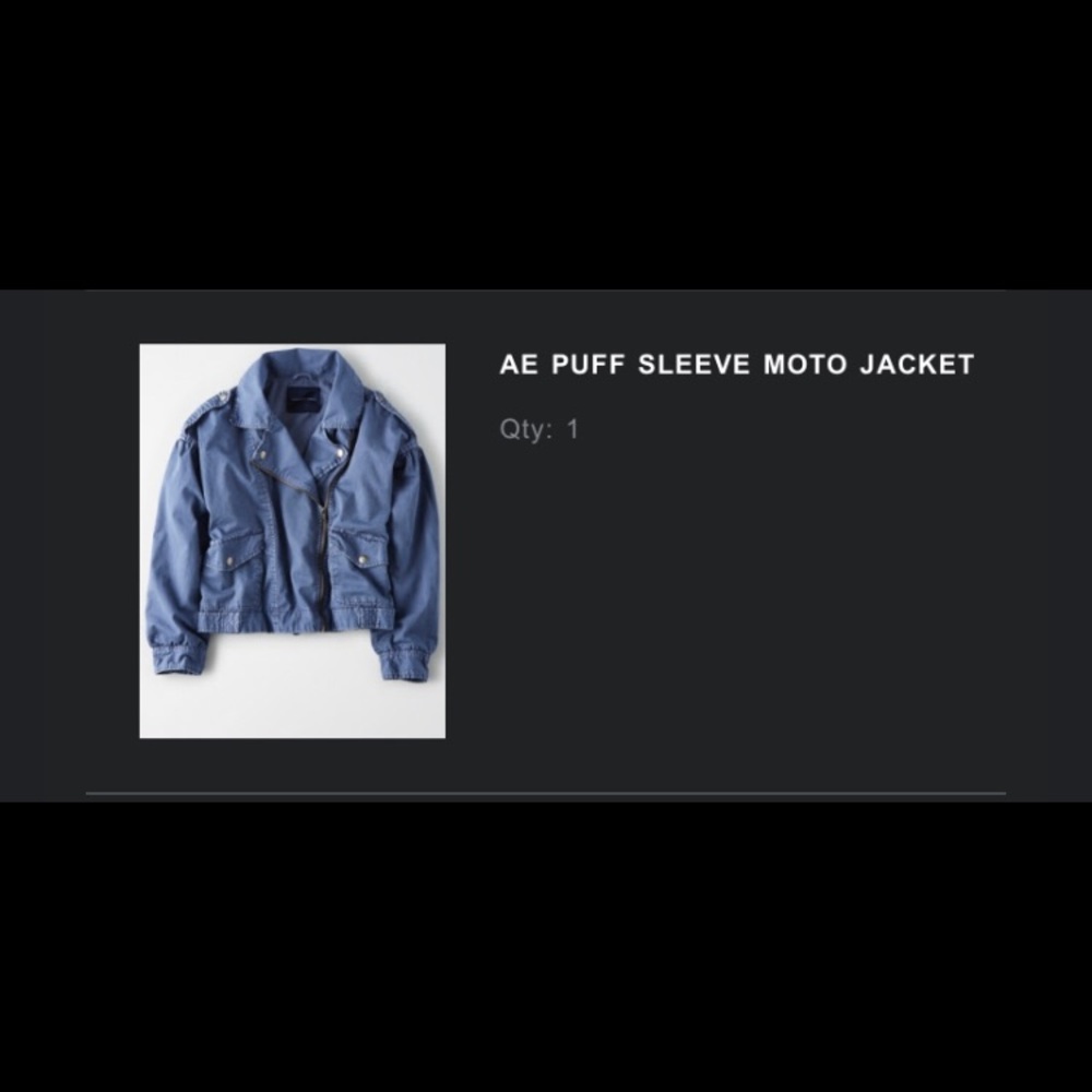 American Eagle Puff Moto Jacket